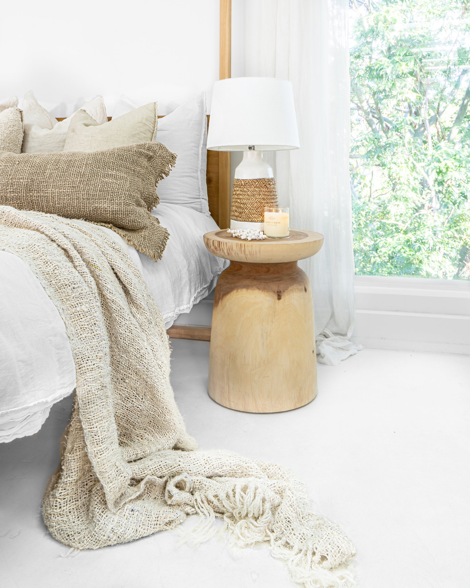Akoni Side Table | Natural Uniqwa Collections