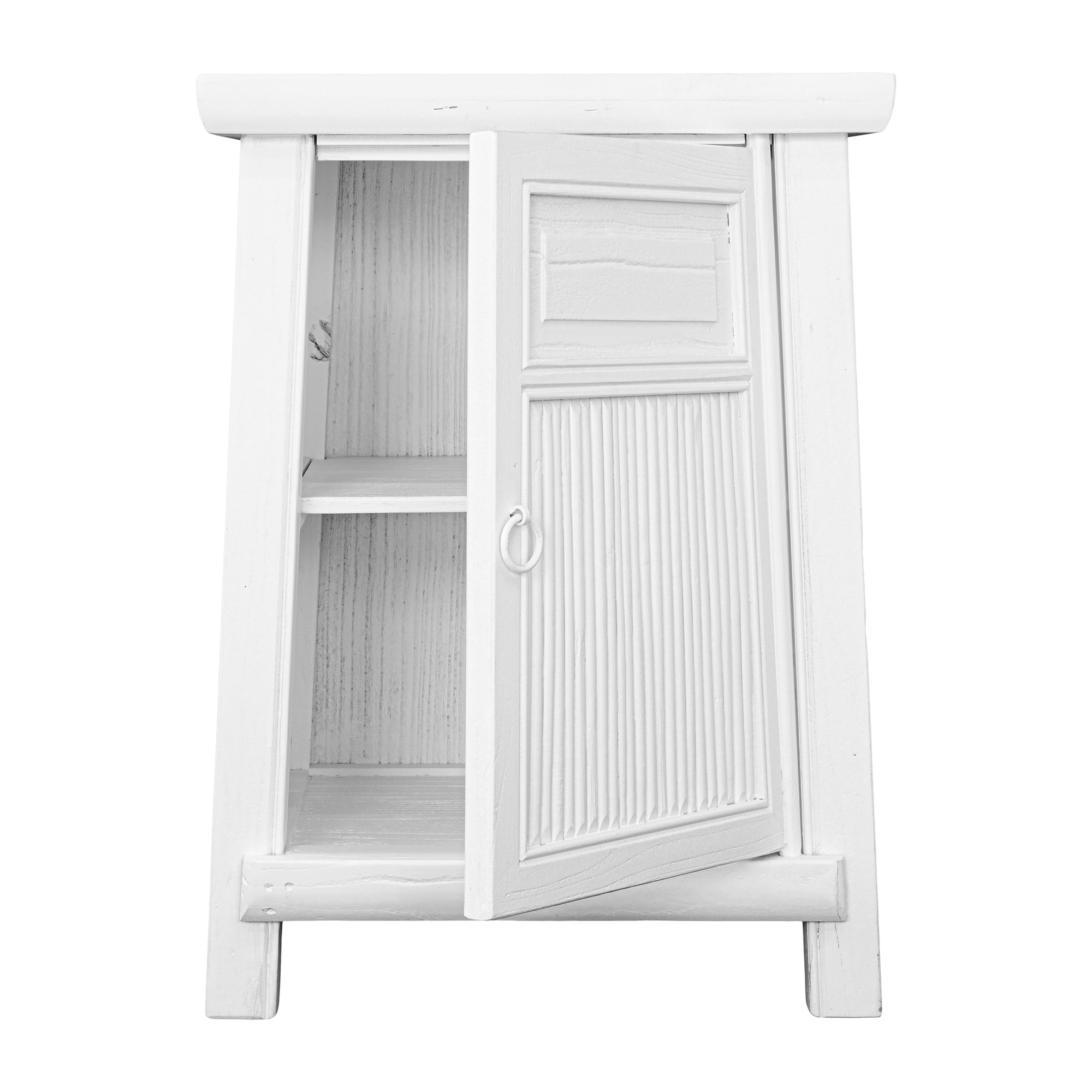 Bamboo Bedside Set | White Designed by Charl van Heerden