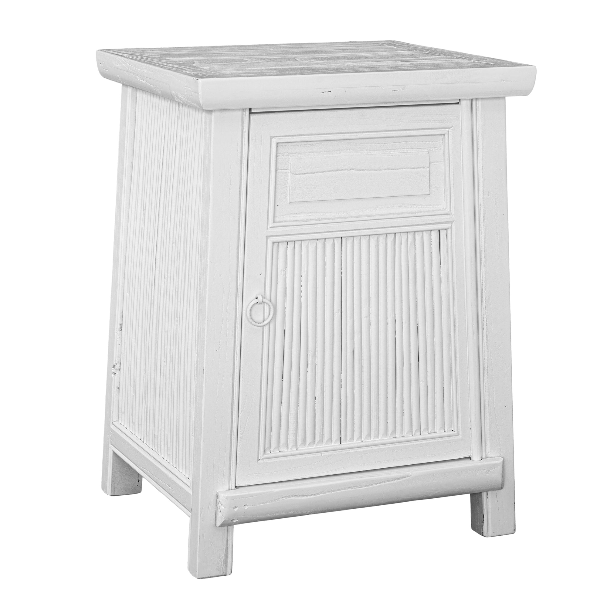Bamboo Bedside Set | White Designed by Charl van Heerden
