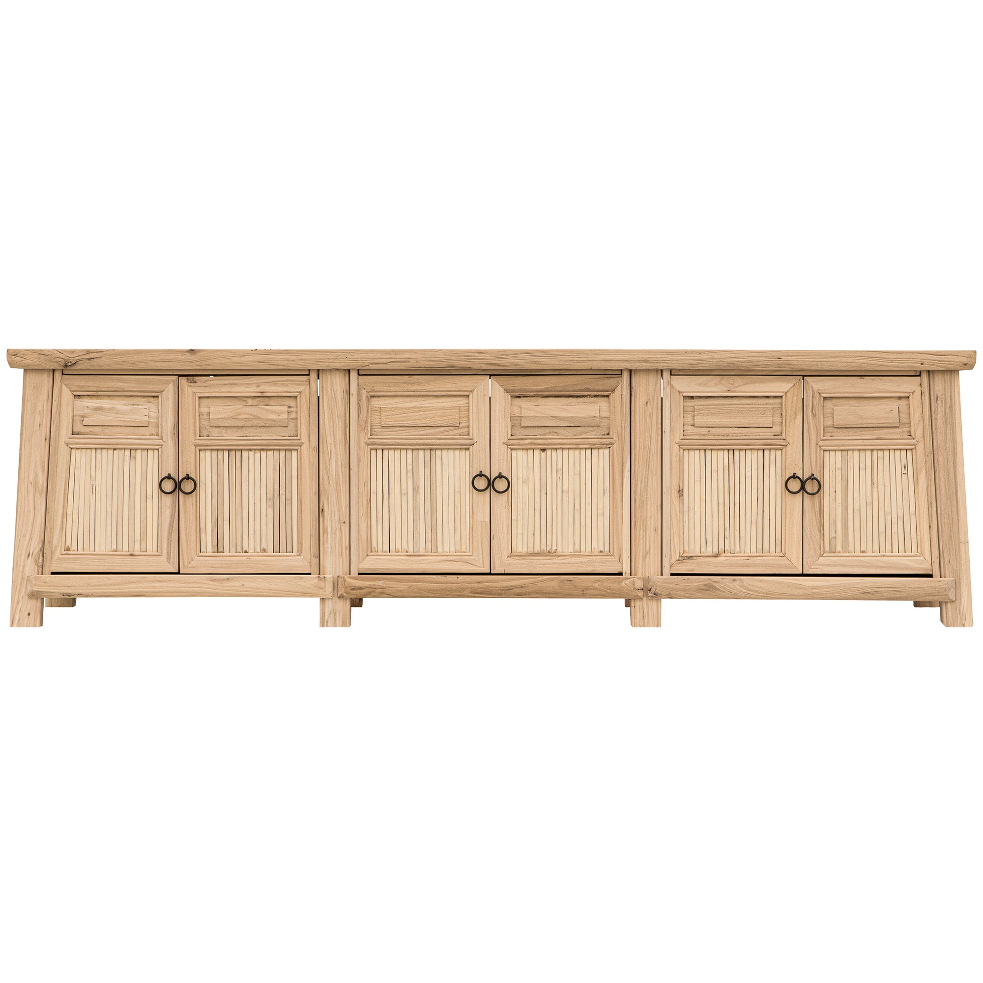 Bamboo Entertainment Unit | Six Door | Blonde Designed by Charl van Heerden