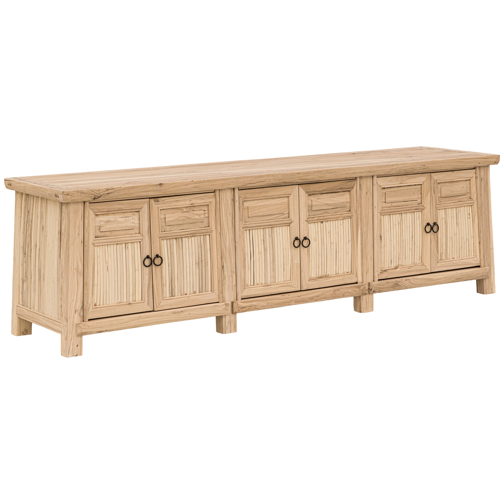 Bamboo Entertainment Unit | Six Door | Blonde Designed by Charl van Heerden