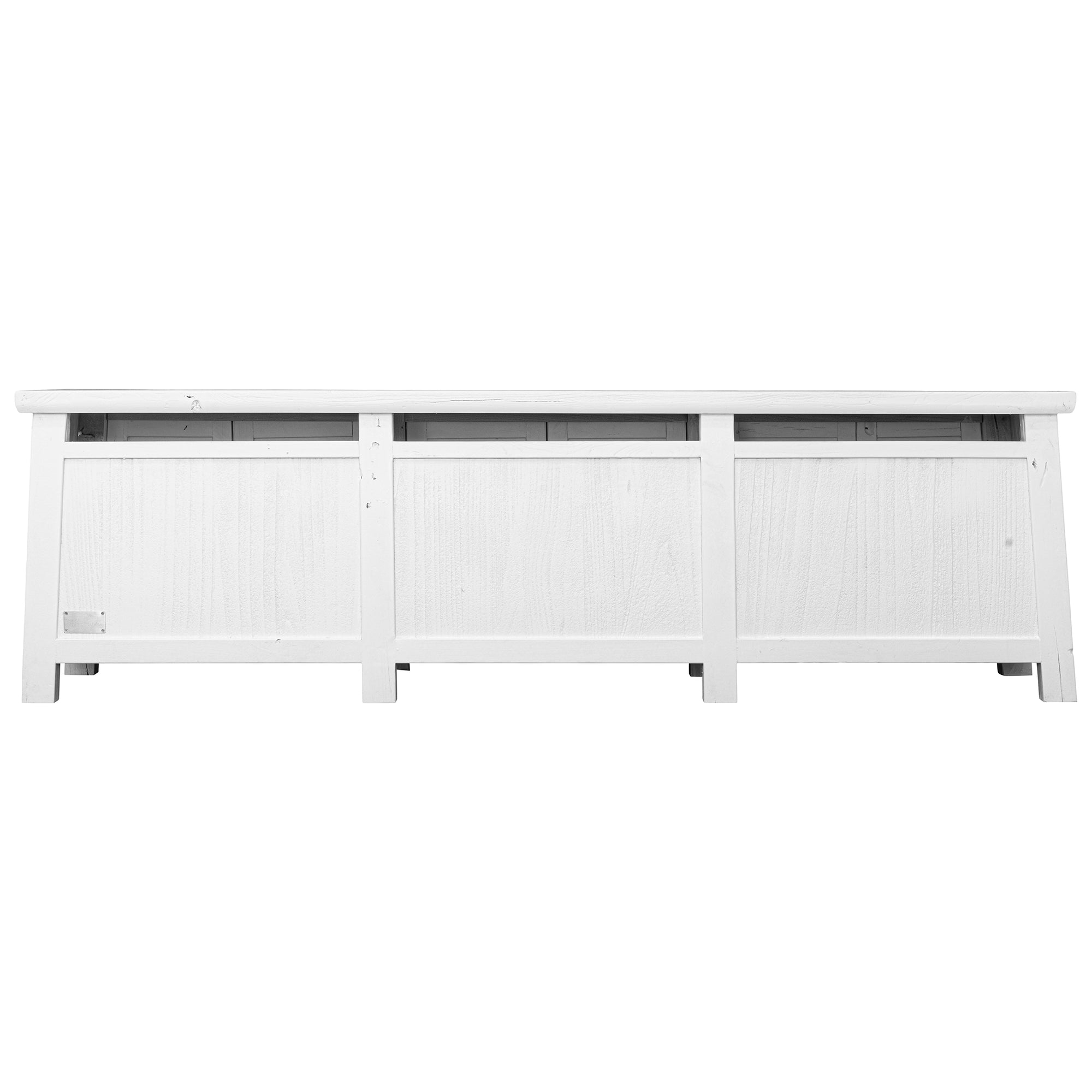 Bamboo Entertainment Unit | Six Door| White Designed by Charl van Heerden