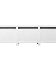 Bamboo Entertainment Unit | Six Door| White Designed by Charl van Heerden