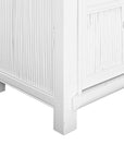 Bamboo Entertainment Unit | Six Door| White Designed by Charl van Heerden