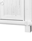 Bamboo Entertainment Unit | Six Door| White Designed by Charl van Heerden