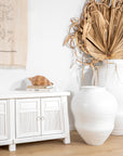Bamboo Entertainment Unit | Six Door| White Designed by Charl van Heerden