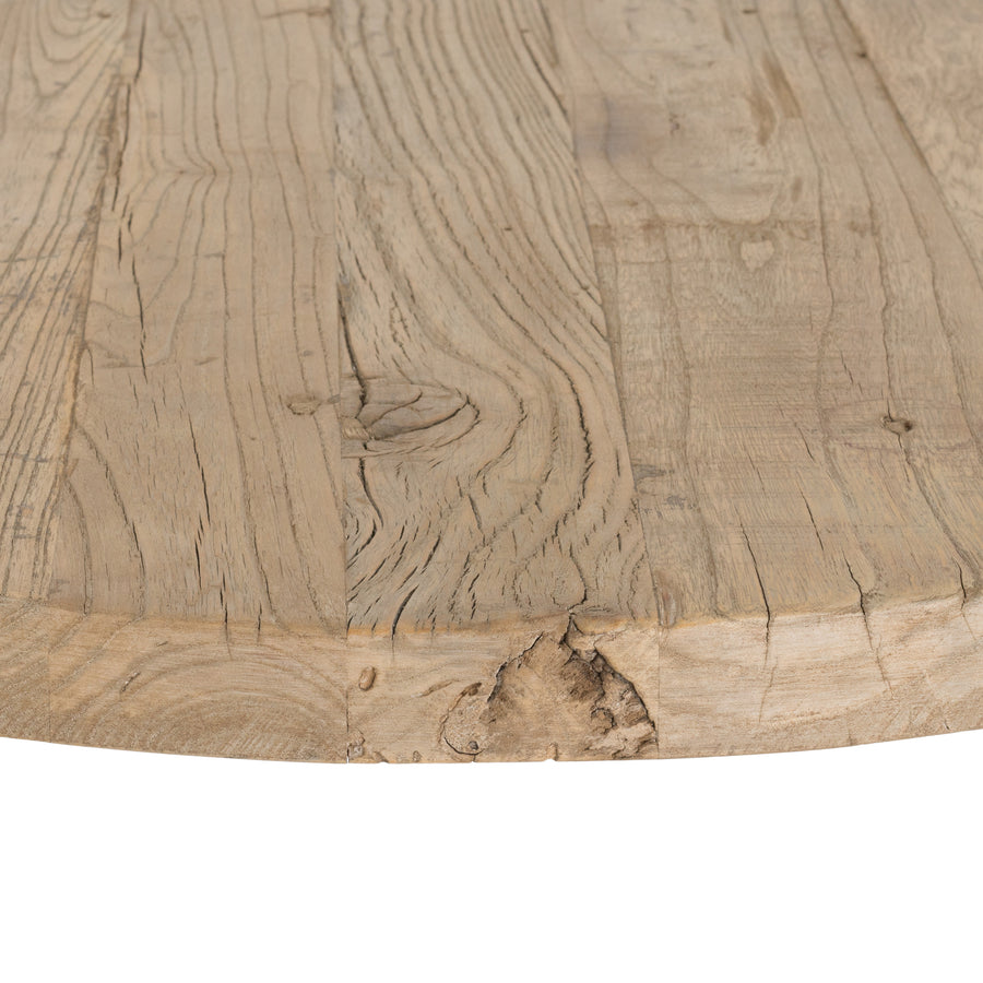 Uniqwa timber bar table top in elm, suitable for commercial and hospitality settings.