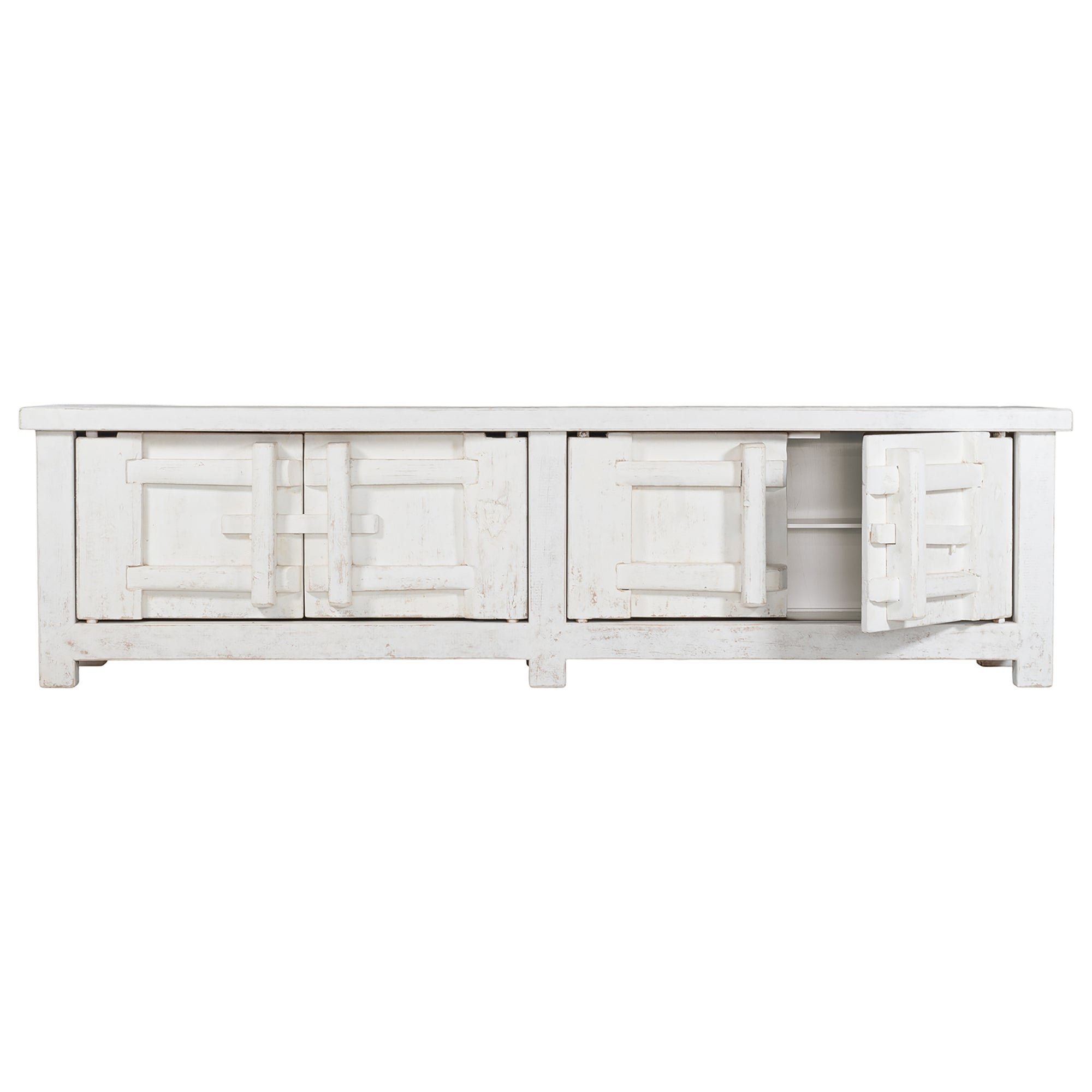 Bulu Entertainment Unit | White | Four Door Uniqwa Collections