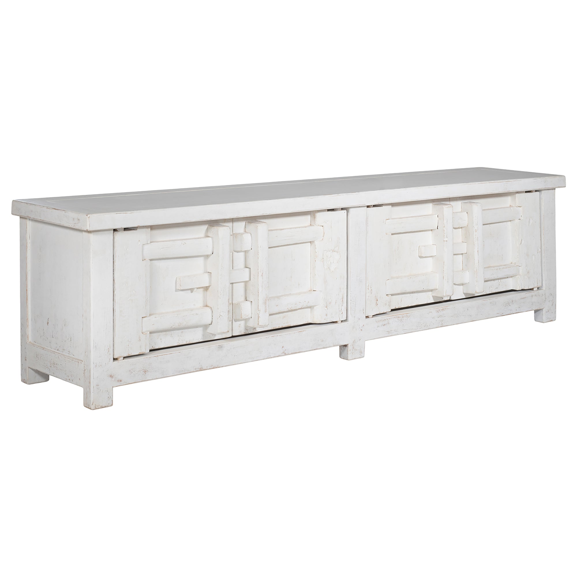 Bulu Entertainment Unit | White | Four Door Uniqwa Collections