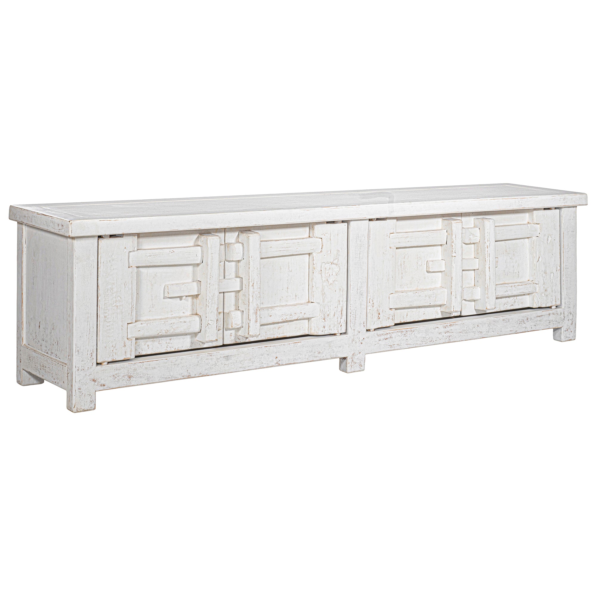 Bulu Four Door Entertainment Unit | White Uniqwa Collections