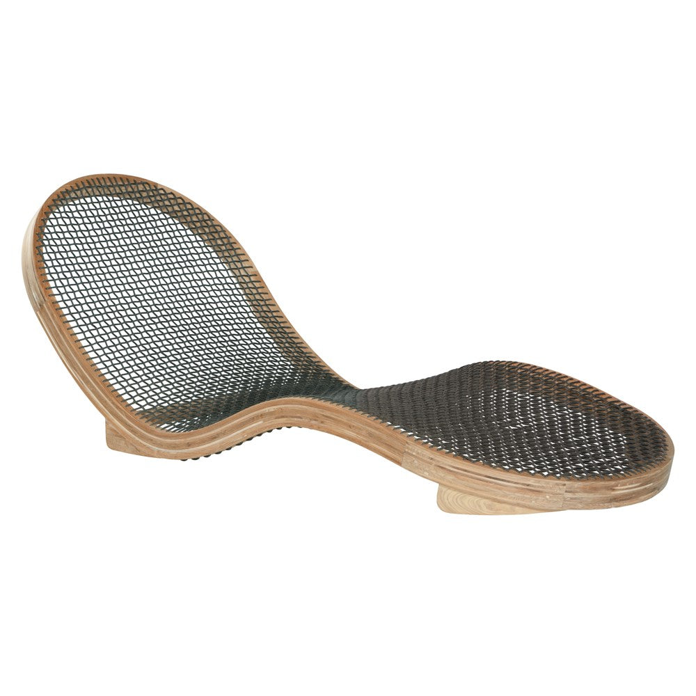 Corfu Curved Sun Lounger | Charcoal Uniqwa Collections