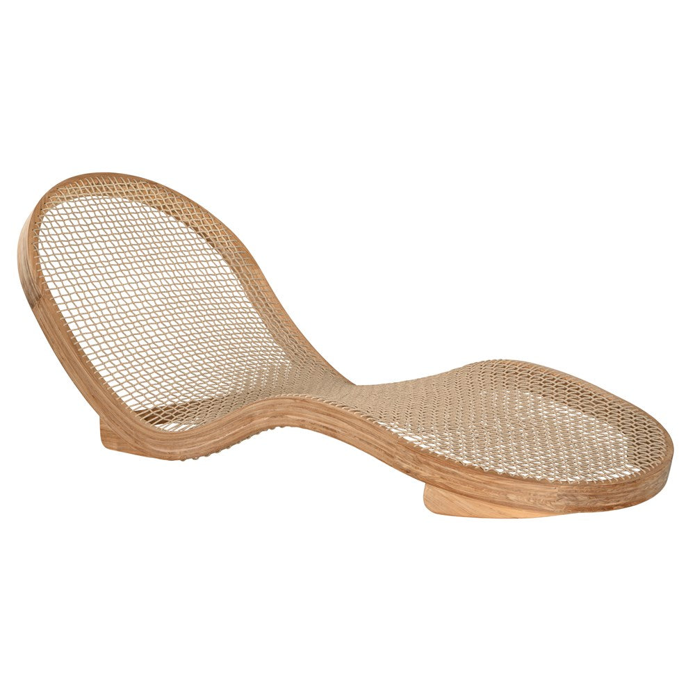 Corfu Curved Sun Lounger | Natural Uniqwa Collections