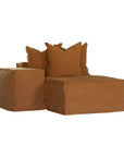 Hendrix Low Rider Sofa | Chaise Left Hand Arm Uniqwa Collections