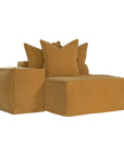 Hendrix Low Rider Sofa | Chaise Left Hand Arm Uniqwa Collections