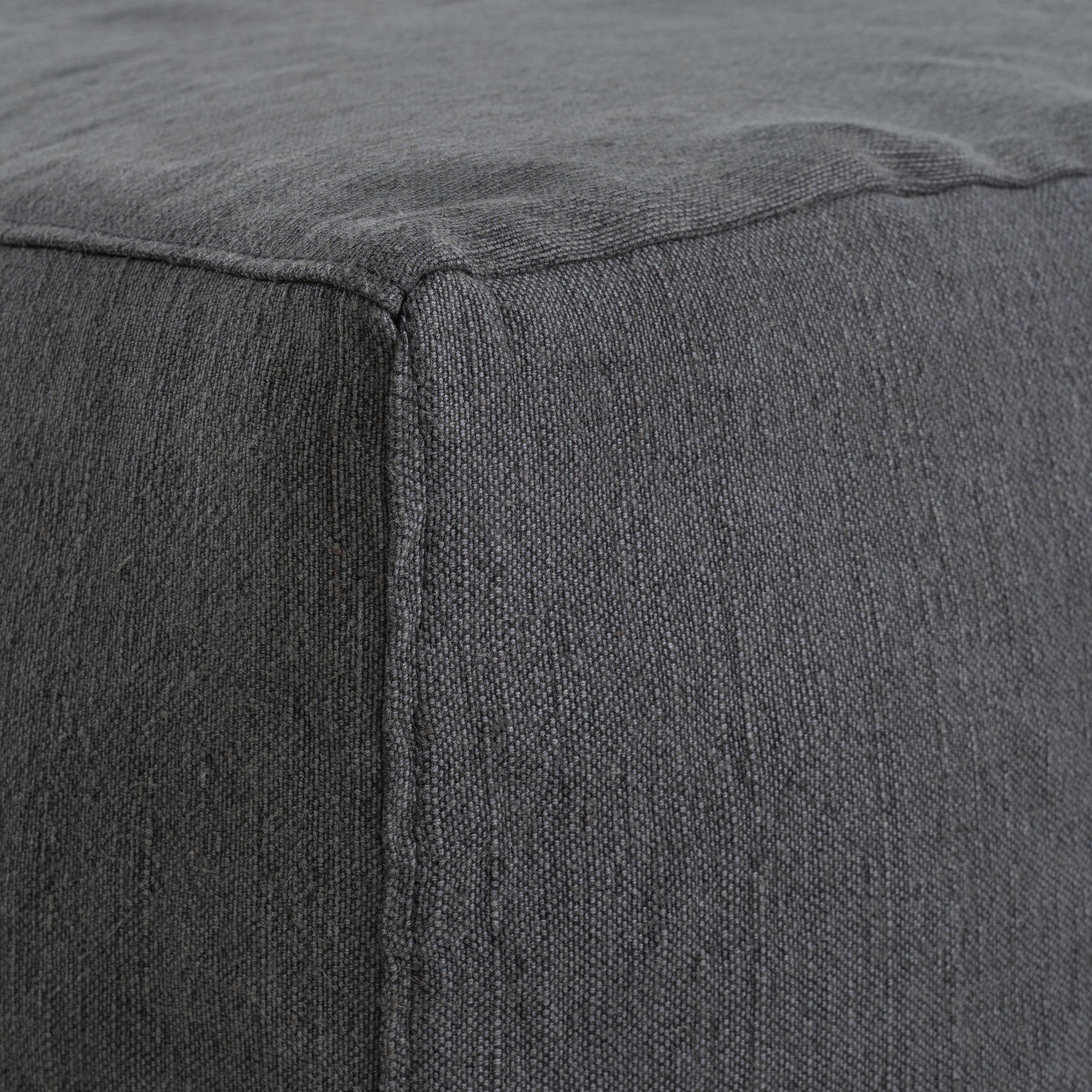 Hendrix Sofa | One Seater Charcoal Casual Stitching Uniqwa Collections