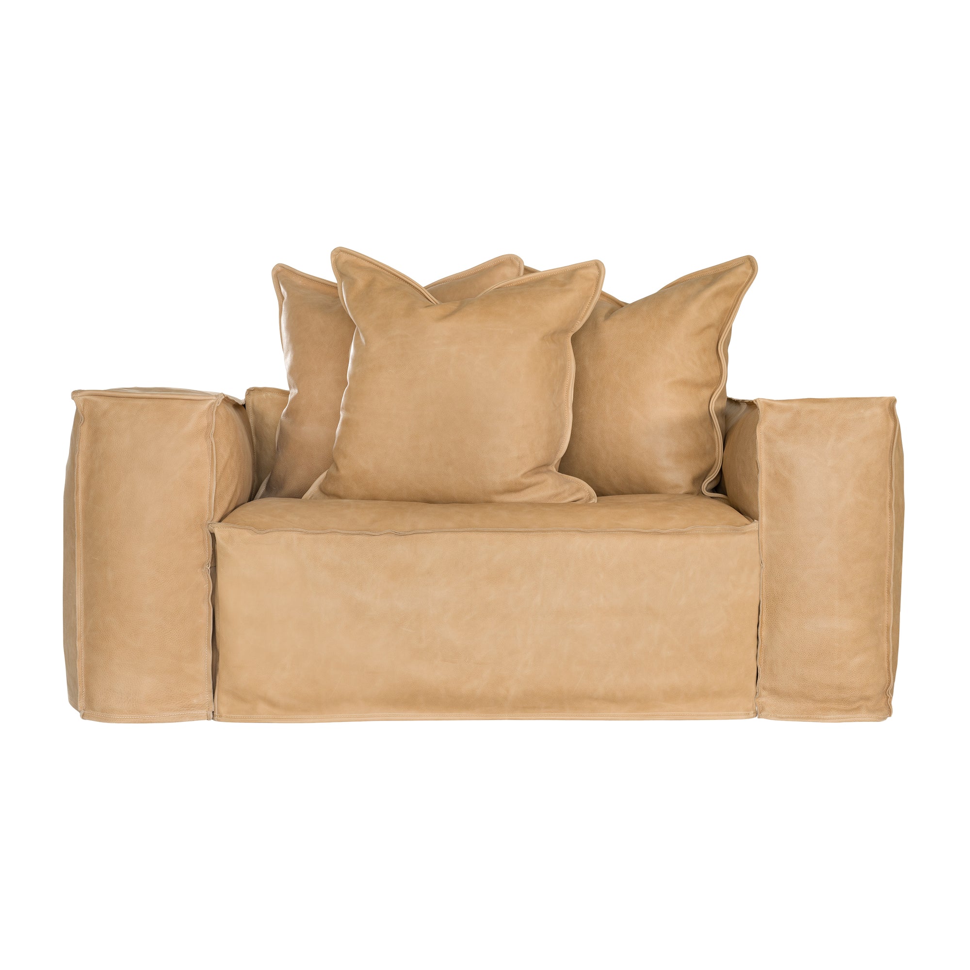 Hendrix Sofa | Tan Leather Uniqwa Collections
