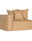 Hendrix Sofa | Tan Leather One Seater Left hand Arm Uniqwa Collections