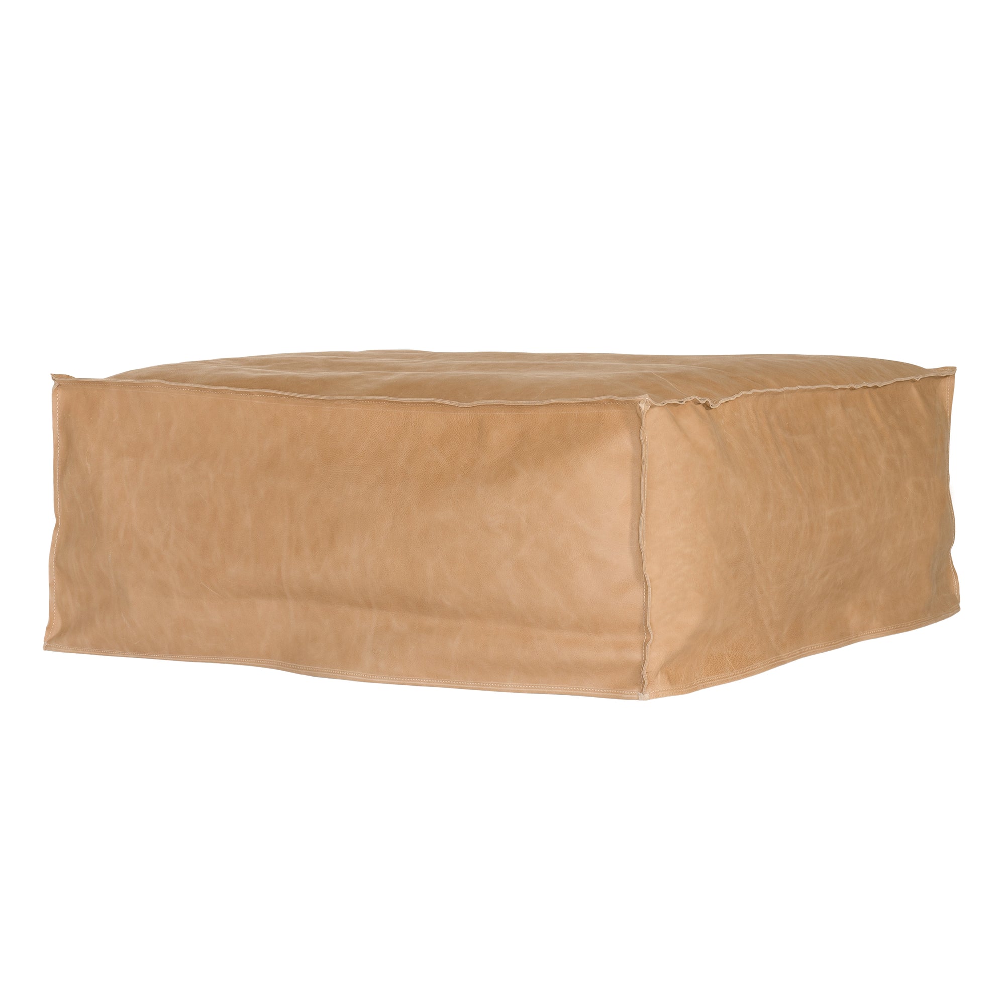 Hendrix Sofa | Tan Leather Ottoman Uniqwa Collections