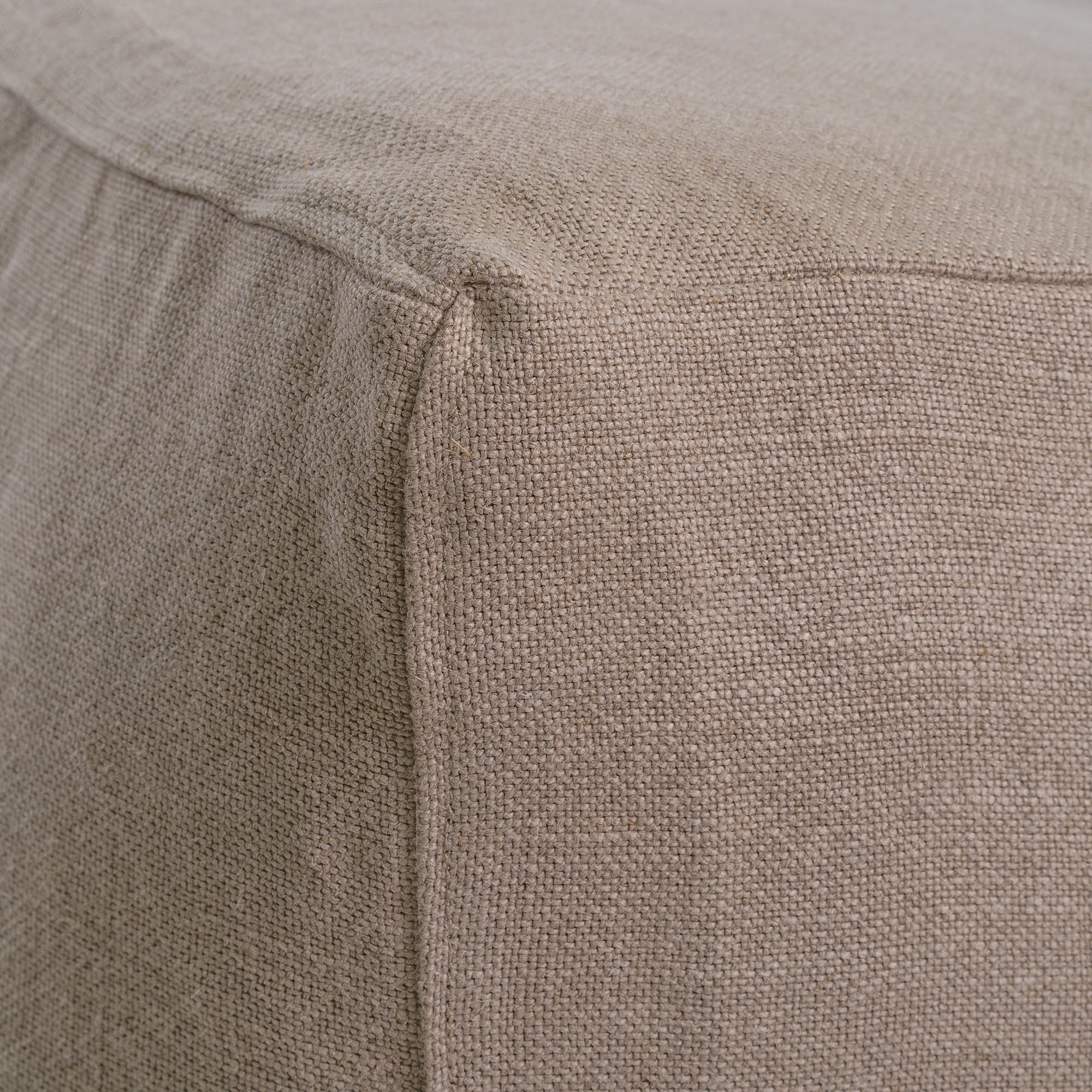 Hendrix Sofa | One Seater Oatmeal Casual Stitching Uniqwa Collections