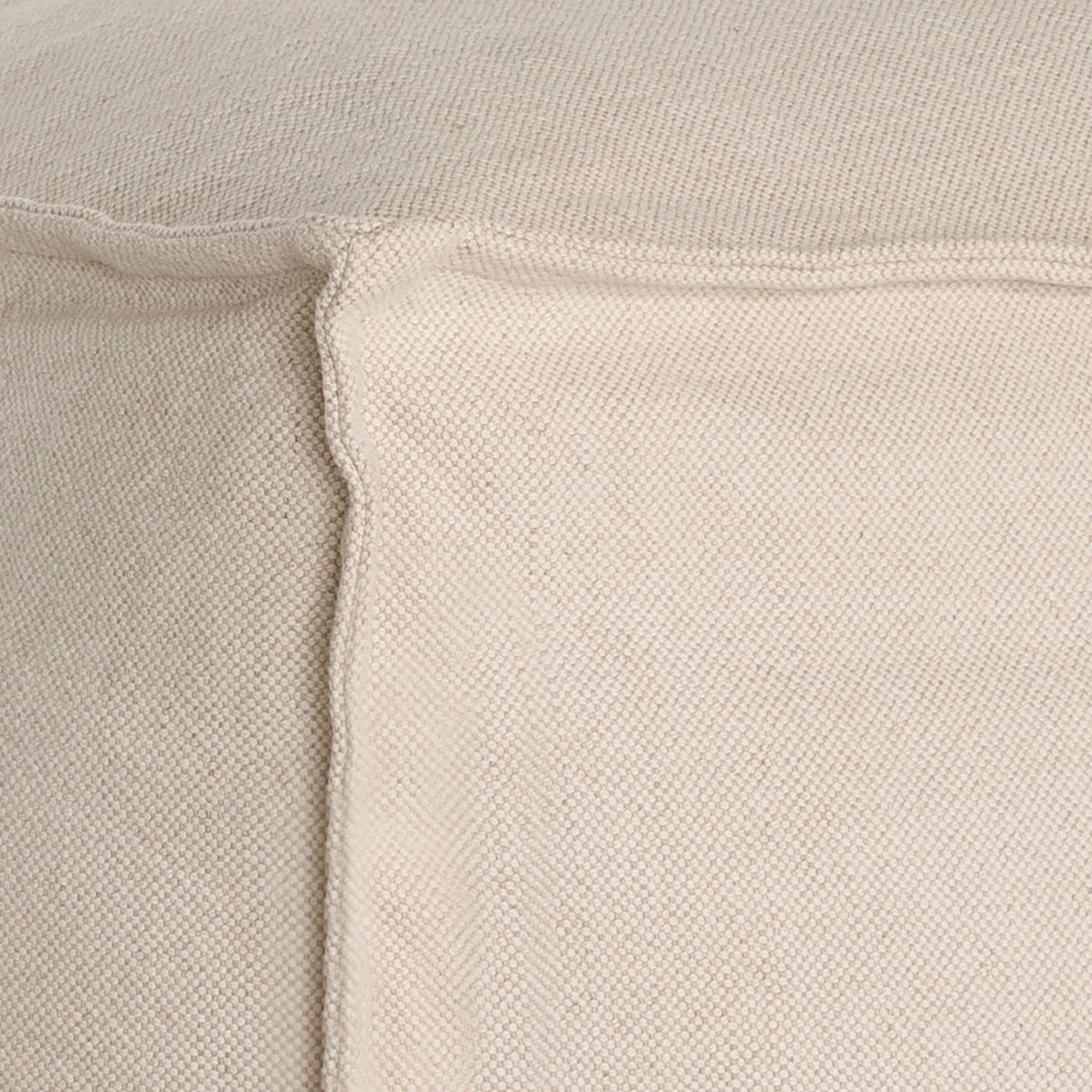 Hendrix Low Rider Sofa | Chaise Left Hand Arm Sand Classic Stitching Uniqwa Collections