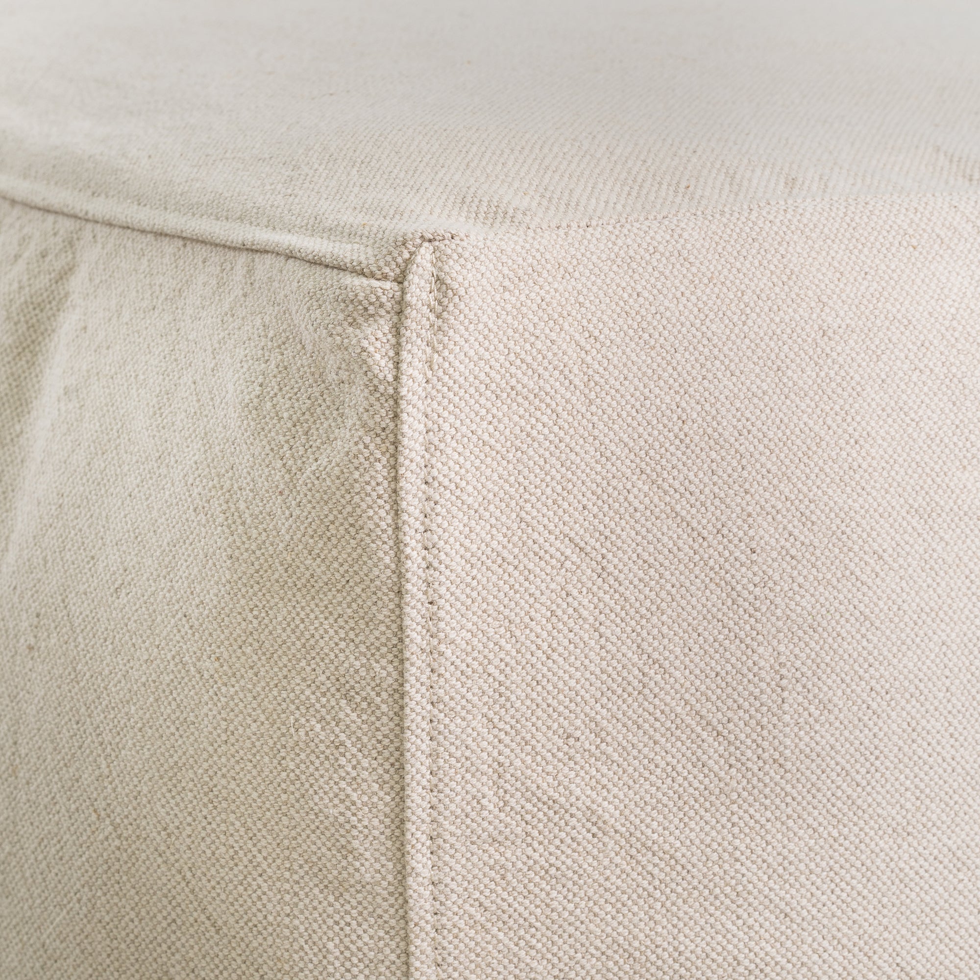 Hendrix Sofa | One Seater Sand Casual Stitching Uniqwa Collections