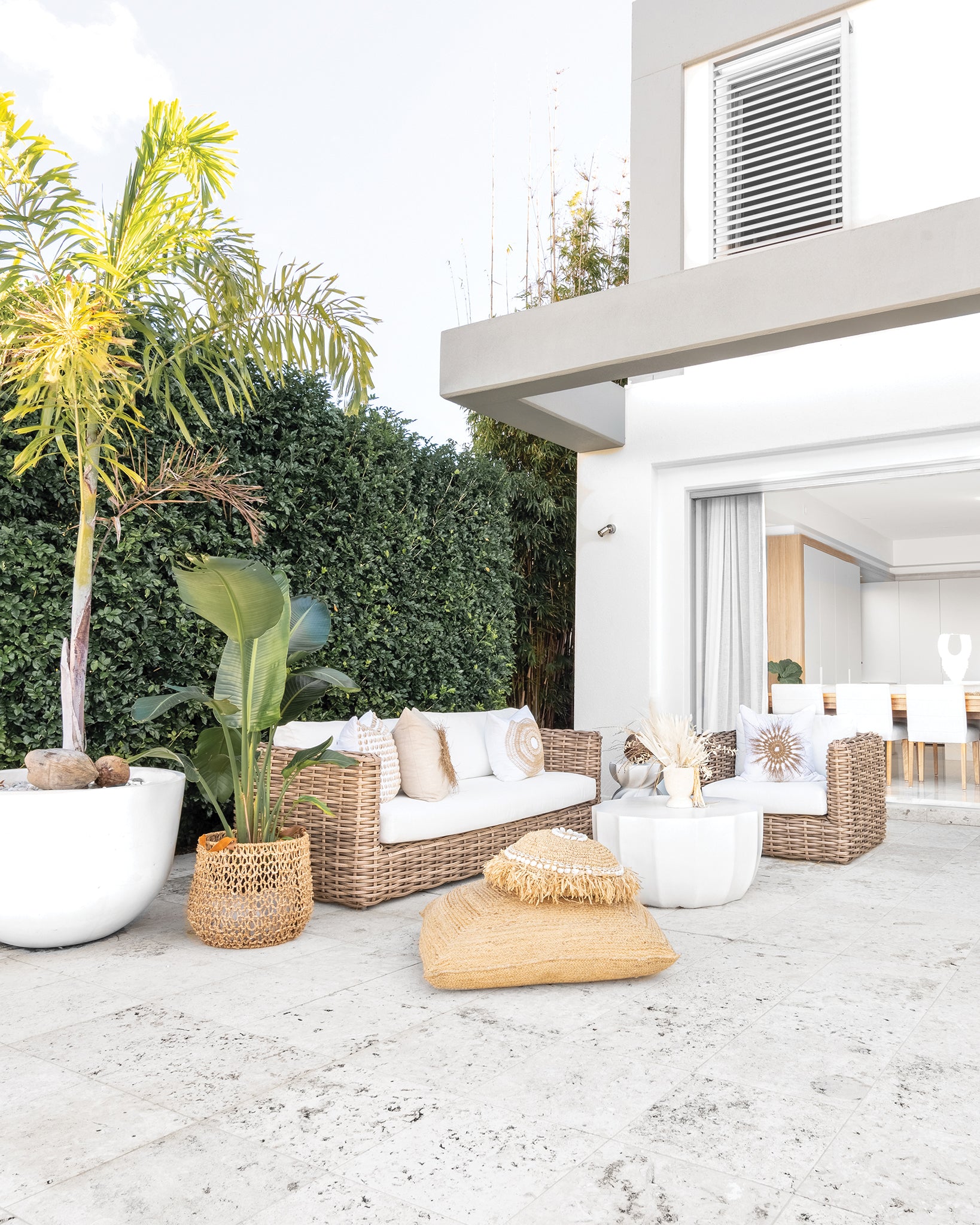 Himba Outdoor Sofa Covers | Luxury Natural | Three Seater Uniqwa Collections