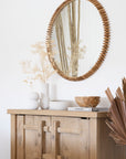 Lindi Round Mirror | Natural Uniqwa Collections