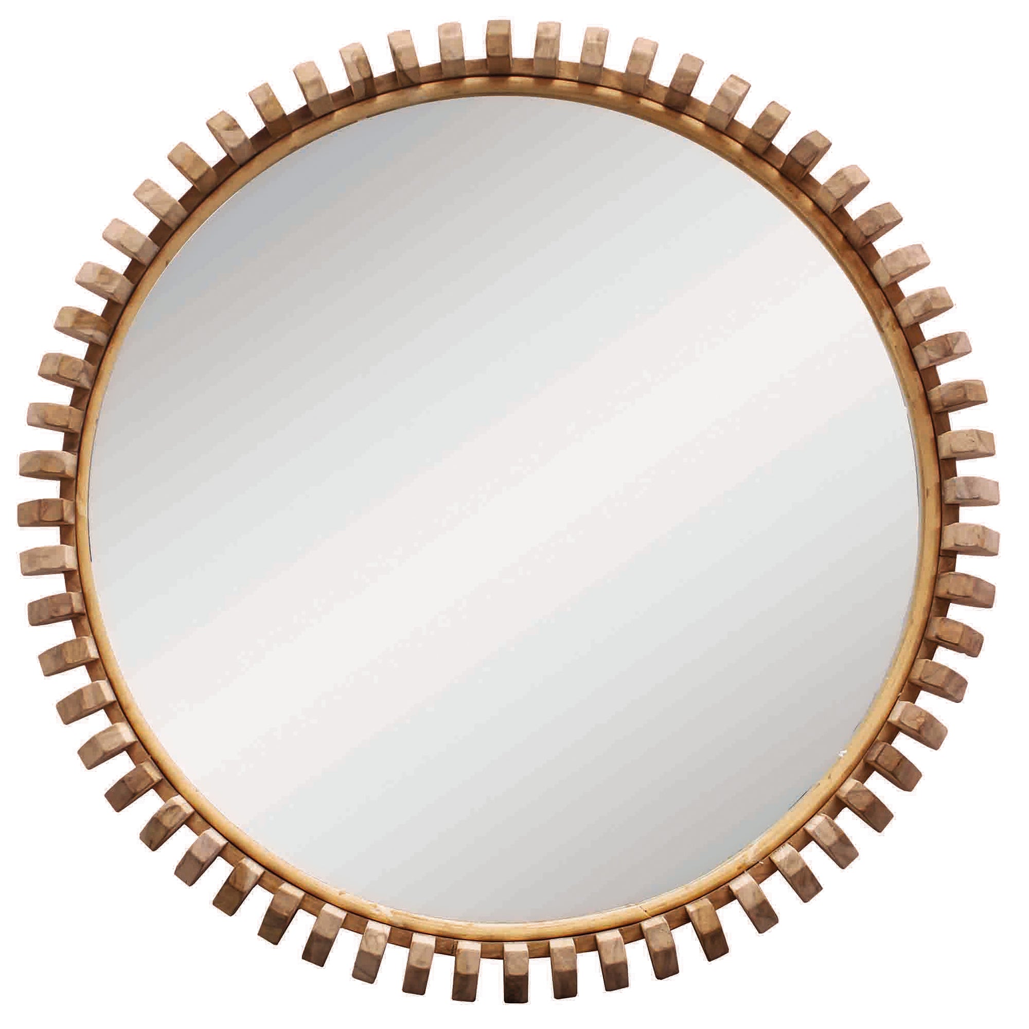 Lindi Round Mirror | Natural Uniqwa Collections