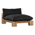 Simbah Sofa Cover Chaise | Luxury Black Uniqwa x Lauren Eloise
