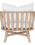 Skukuza Occasional Chair | White Corduroy Uniqwa Collections