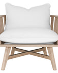 Skukuza Occasional Chair | White Corduroy Uniqwa Collections