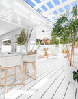 Tula Barchair | Polyrattan | White Uniqwa Collections