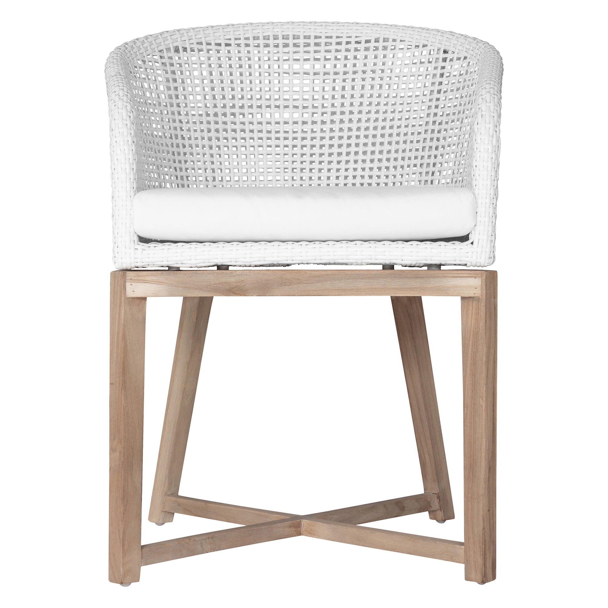 Tula Dining Chair | Polyrattan | White Uniqwa Collections