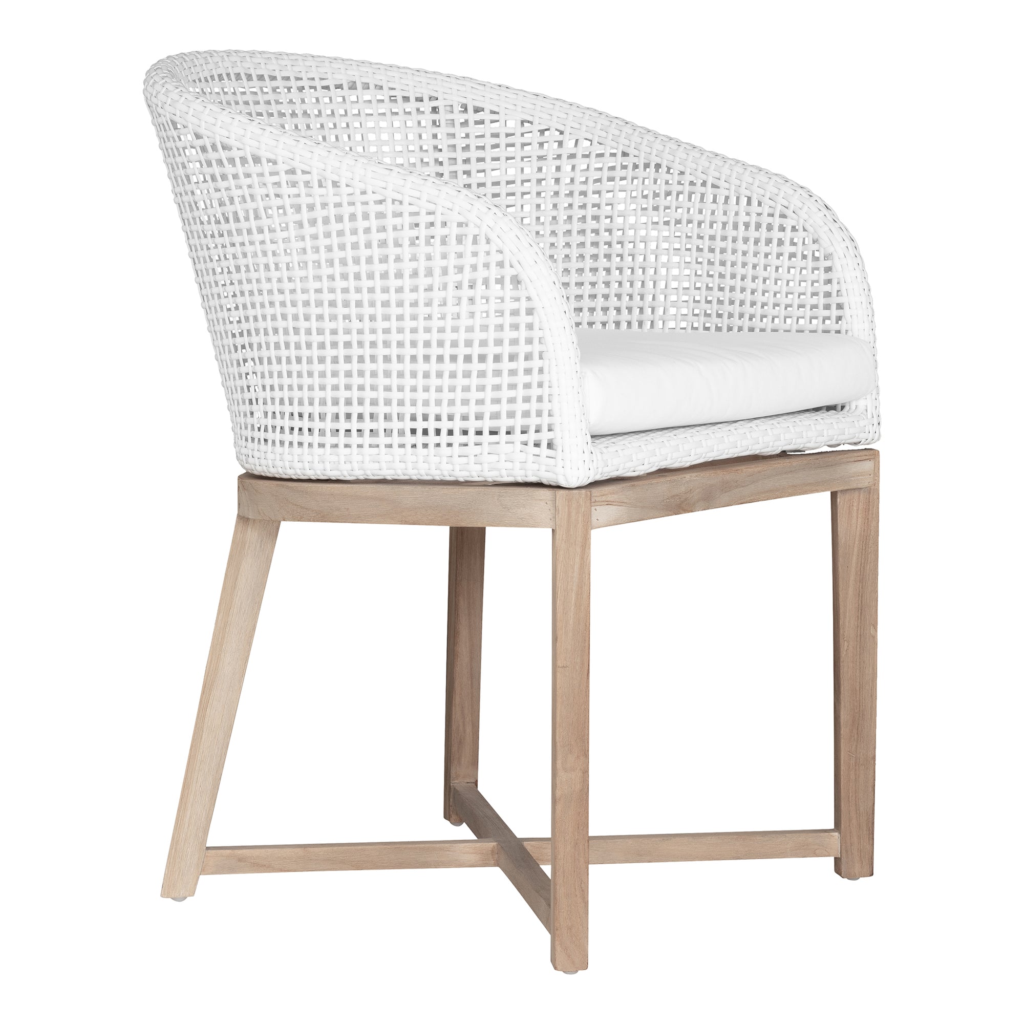 Tula Dining Chair | Polyrattan | White Uniqwa Collections