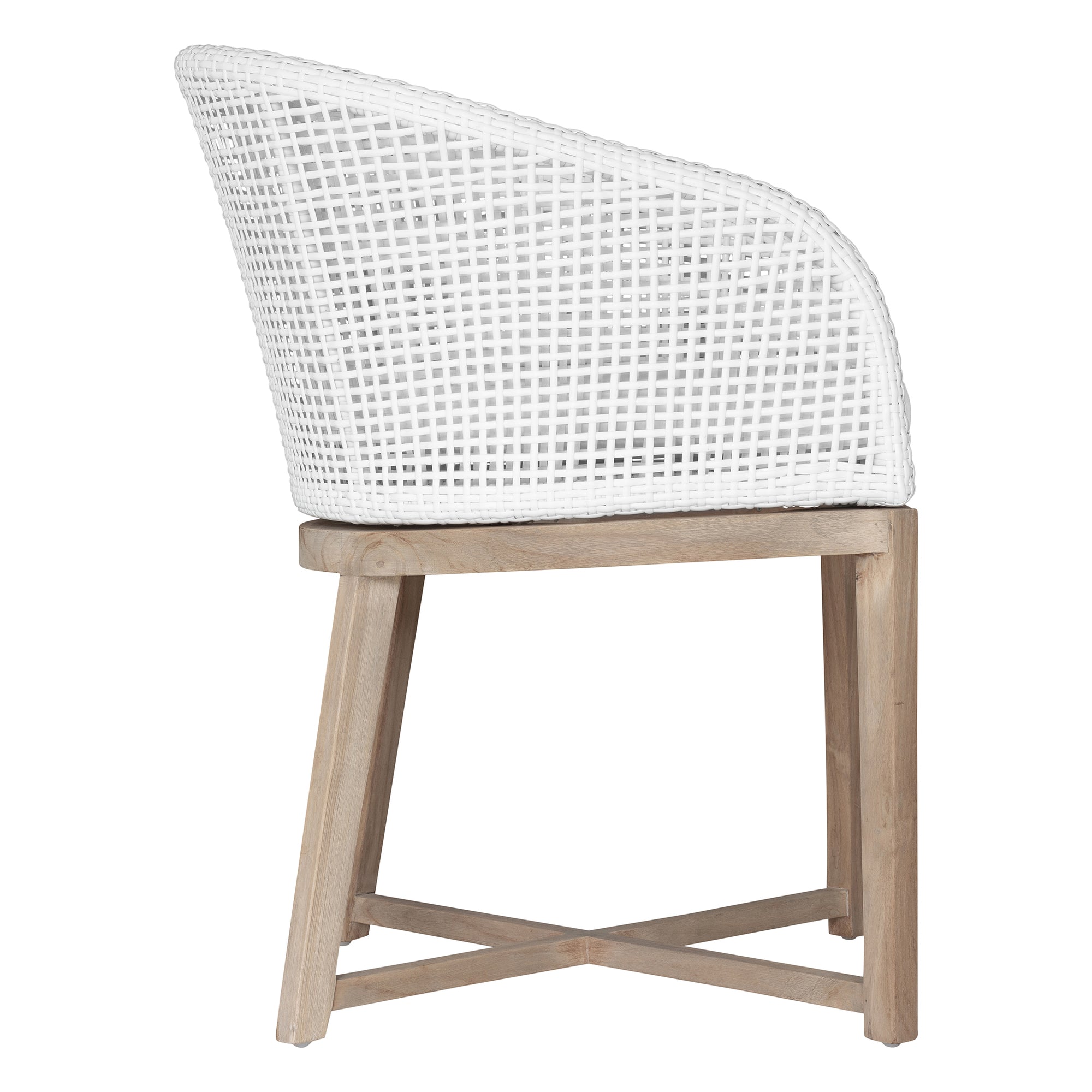 Tula Dining Chair | Polyrattan | White Uniqwa Collections